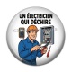 Cabochon Résine - un électricien qui déchire