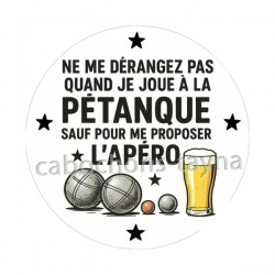 ne me dérangez pas quand je joue à la pétanque