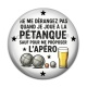 Cabochon Résine - ne me dérangez pas quand je joue à la pétanque