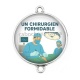 Connecteur Cabochon Argent - un chirurgien formidable