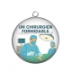 Pendentif Cabochon Argent - un chirurgien formidable