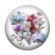 Cabochon Résine - fleur exotique