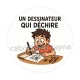 un dessinateur qui déchire