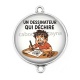 Connecteur Cabochon Argent - un dessinateur qui déchire