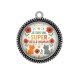Pendentif Cabochon Argent - je suis une super belle maman