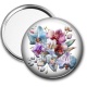 Miroir de poche - fleur exotique