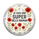 Cabochon Verre - je suis une super belle maman