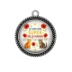 Pendentif Cabochon Argent -  je suis une super belle maman