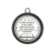 Pendentif Cabochon Argent - l'influence d'un bon professeur ne s'efface jamais