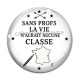 Cabochon Verre - sans prof la vie n'aurait aucune classe