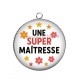 Pendentif Cabochon Argent - une super maîtresse