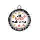 Pendentif Cabochon Argent - une super maîtresse