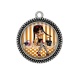 Pendentif Cabochon Argent - petite fille
