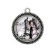 Pendentif Cabochon Argent - petite fille