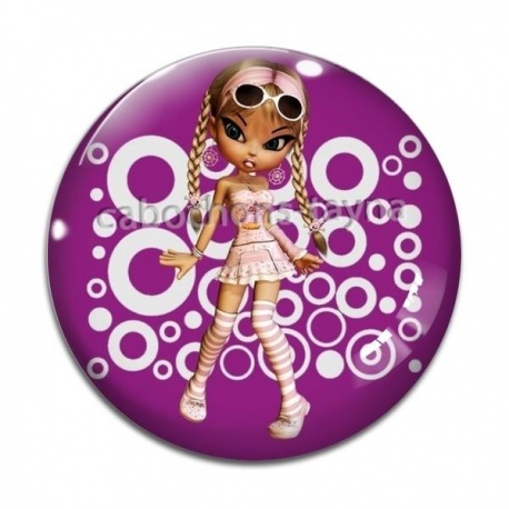 Cabochon Verre - fille