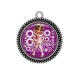 Pendentif Cabochon Argent - fille