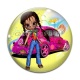 Cabochon Verre - fille