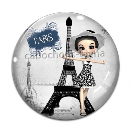Cabochon Verre - fille