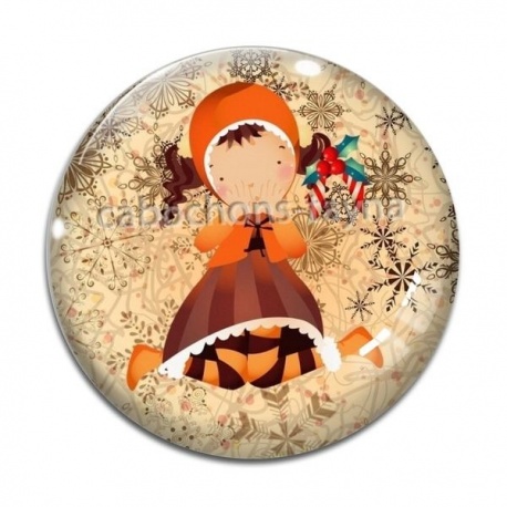 Cabochon Verre - petite fille