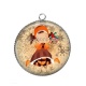Pendentif Cabochon Argent - petite fille