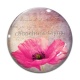 Cabochon Verre - coquelicot