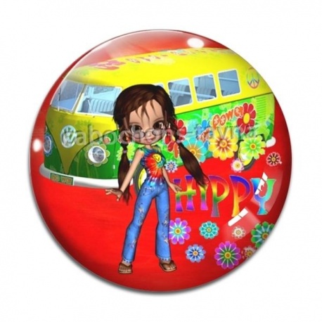 Cabochon Verre - fille