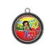 Pendentif Cabochon Argent - fille