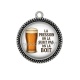 Pendentif Cabochon Argent -  la pression on la subit pas on la boit