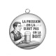 Pendentif Cabochon Argent - la pression on la subit pas on la boit