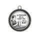 Pendentif Cabochon Argent - la pression on la subit pas on la boit
