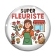 Cabochon Verre - super fleuriste