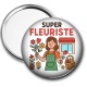 Miroir de poche - super fleuriste