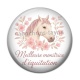 Cabochon Résine - meilleure monitrice d'équitation