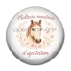 Cabochon Résine -  meilleure monitrice d'équitation