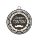 Pendentif Cabochon Argent - super tonton