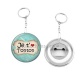 Porte clés décapsuleur - j'aime tonton