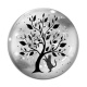 Cabochon Verre - arbre de vie