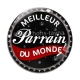 Cabochon Verre - meilleur parrain du monde