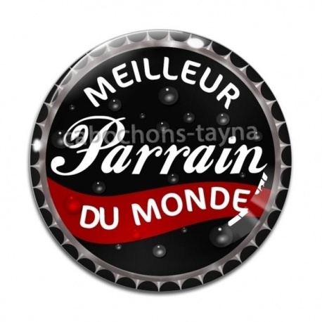 Cabochon Verre - meilleur parrain du monde