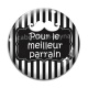Cabochon Verre - pour le meilleur parrain