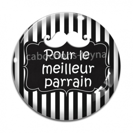 Cabochon Verre - pour le meilleur parrain