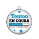 Pendentif Cabochon Argent - tonton en cours veuillez patienter