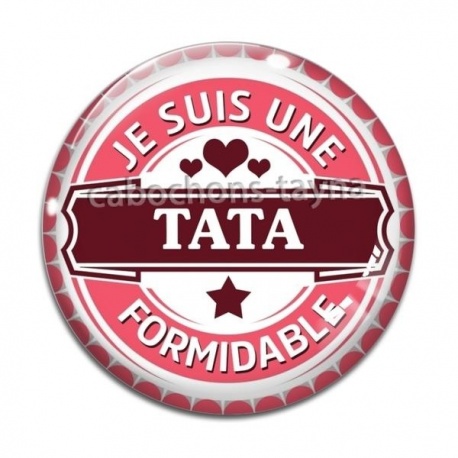 Cabochon Verre - je suis une tata formidable