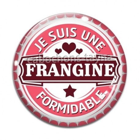 Cabochon Verre - je uis une frangine formidable
