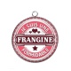 Pendentif Cabochon Argent - je uis une frangine formidable