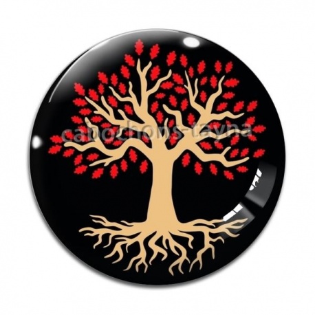 Cabochon Verre - arbre de vie