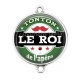 Connecteur Cabochon Argent - tonton le roi de l'apéro