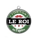 Pendentif Cabochon Argent - tonton le roi de l'apéro