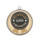 Pendentif Cabochon Argent - tonton super chouette