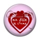 Cabochon Résine - ma fille je t'aime